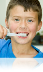 photo of smiling young man wearing braces